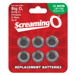 Screaming O Ag10 Batteries - Sheet Of 6 (bigo ,octo, Bongo,trio,oman,bango)