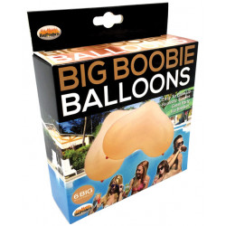 Big Boobie Balloons - Flesh Box Of 6