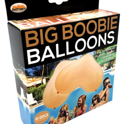 Big Boobie Balloons - Flesh Box Of 6