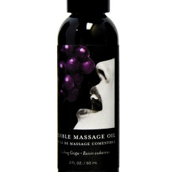 Earthly Body Edible Massage Oil - 2 Oz Grape