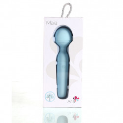 Aria Bendable Vibrating Wand Teal Rechargeable
