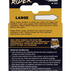 Contempo Mega Rider Large Condom - Pack Of 3